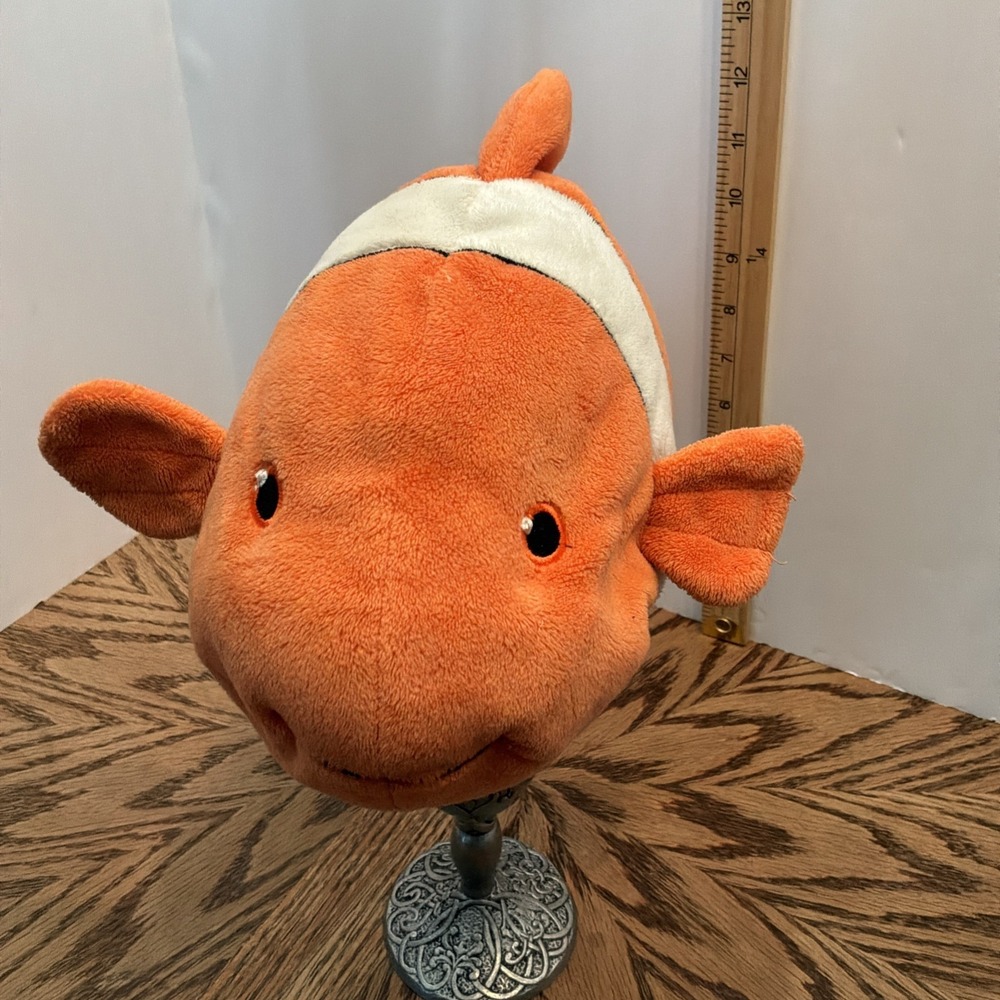 2015 Kohl's‎ Cares Clown Fish 14" Plush Sewn Eyes Orange White